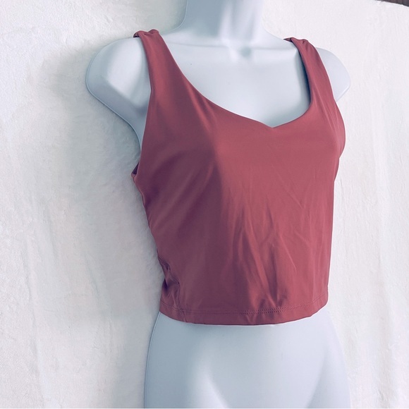 Athletic Longline Sports Tank Top with Built In Bra - Picture 2 of 8